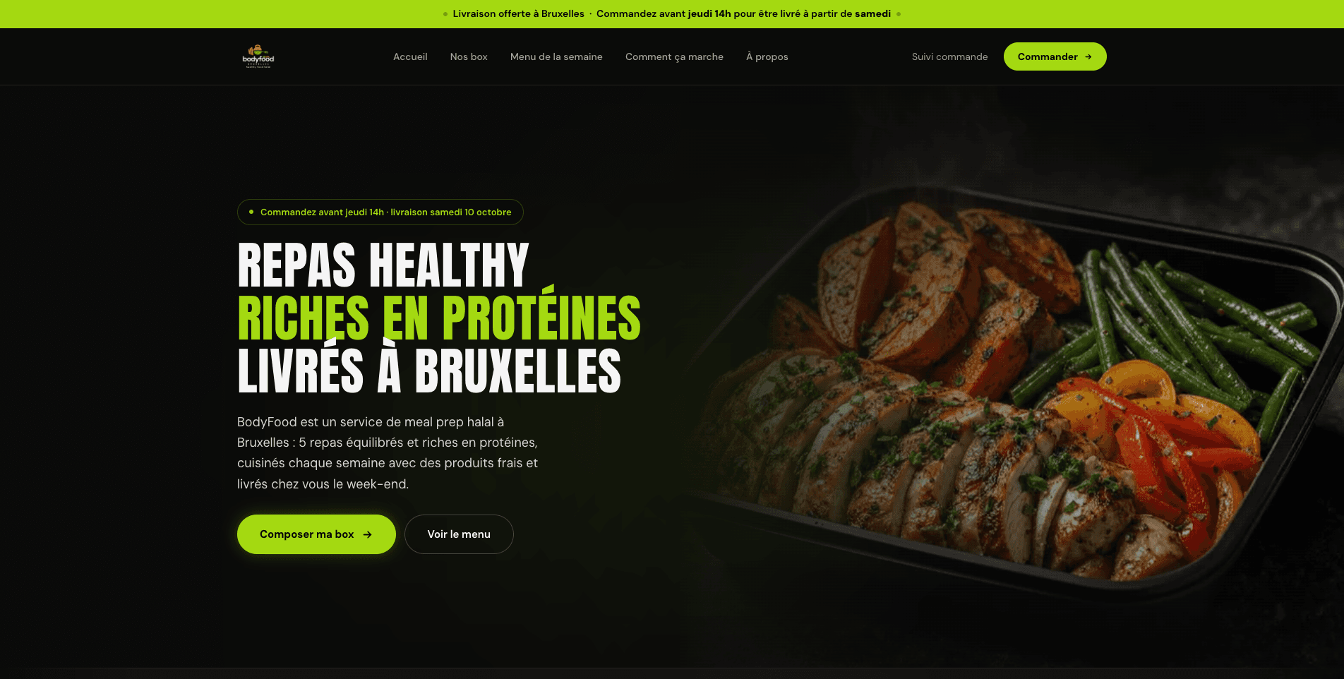 Aperçu du site BodyFood