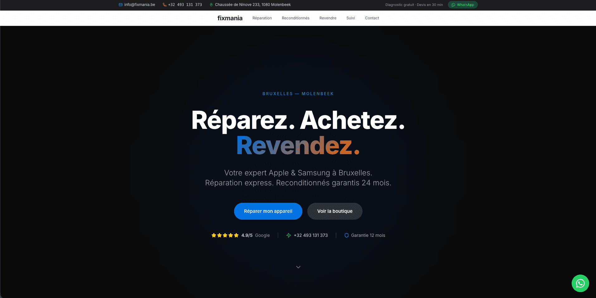 Aperçu du site FixMania