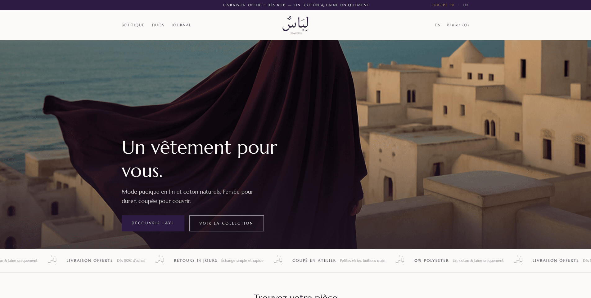 Aperçu du site Libasoun
